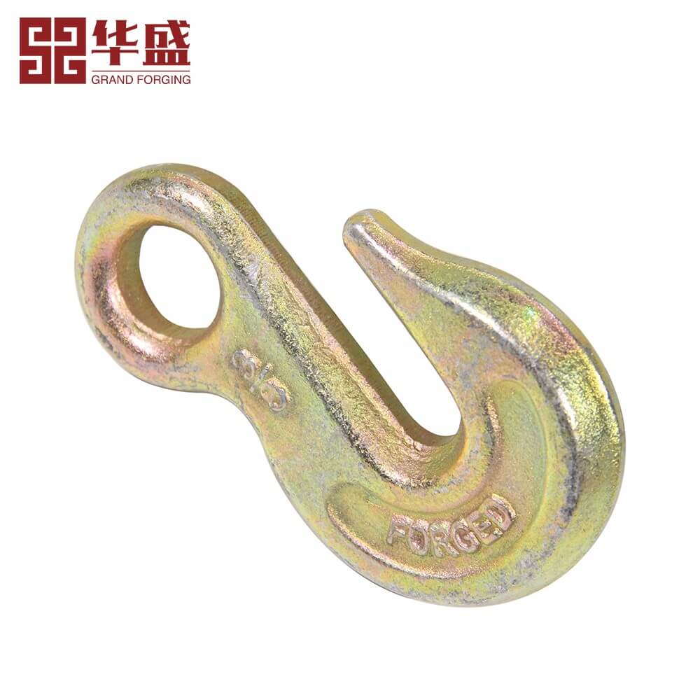 Drop Forged Carbon Steel Galvanized Eye Grab Hook