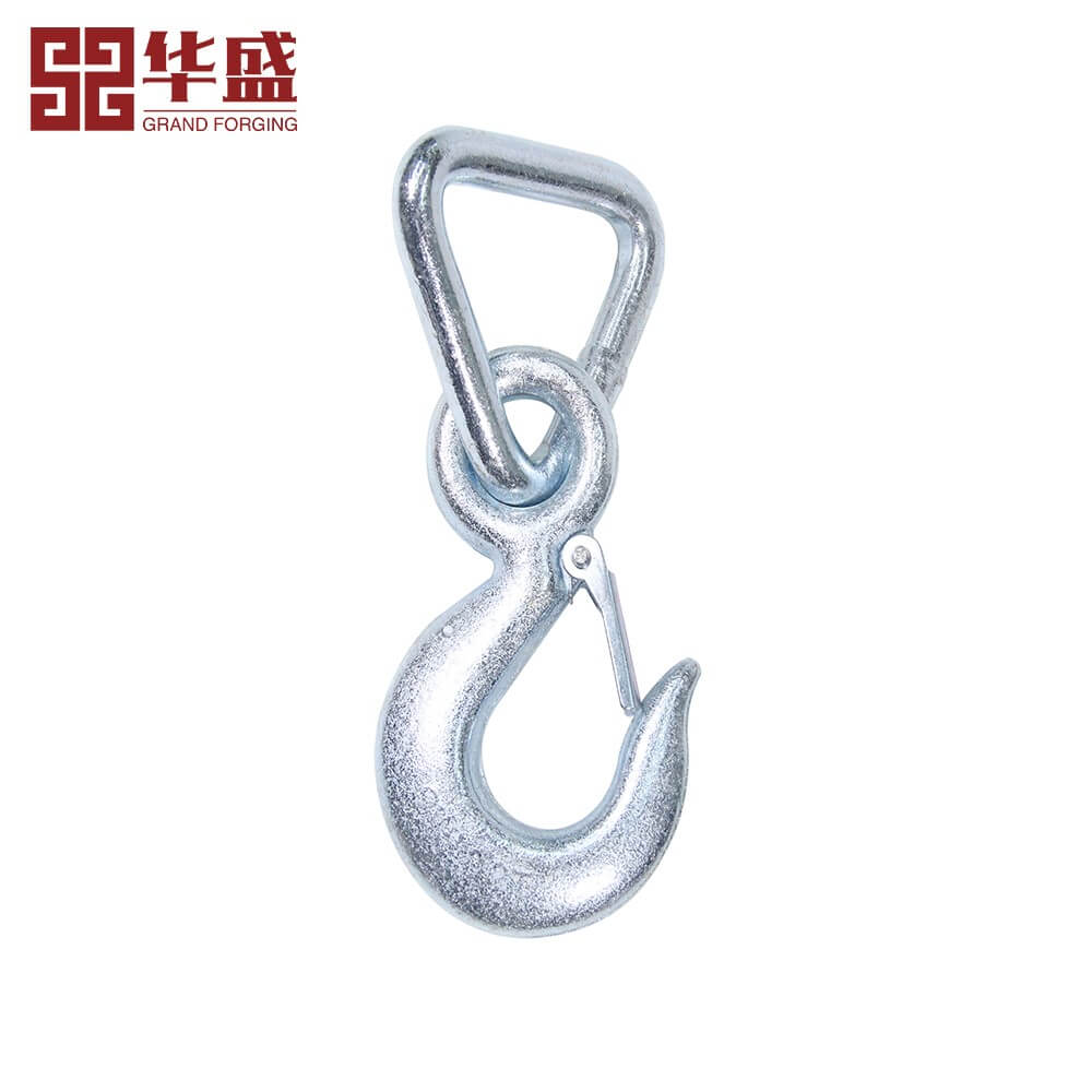 Forged Eye Hook with Welded Triangle Ring Combination Hook