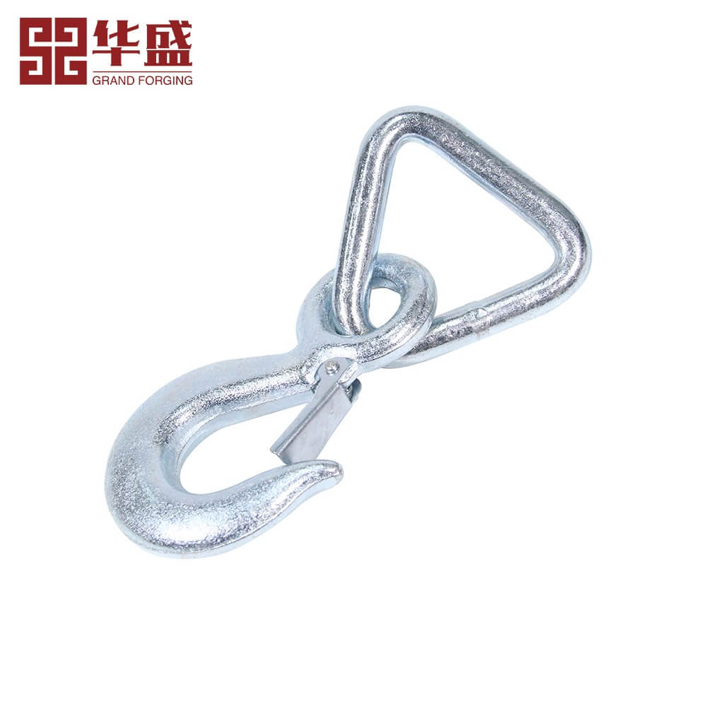 Forged Eye Hook with Welded Triangle Ring Combination Hook