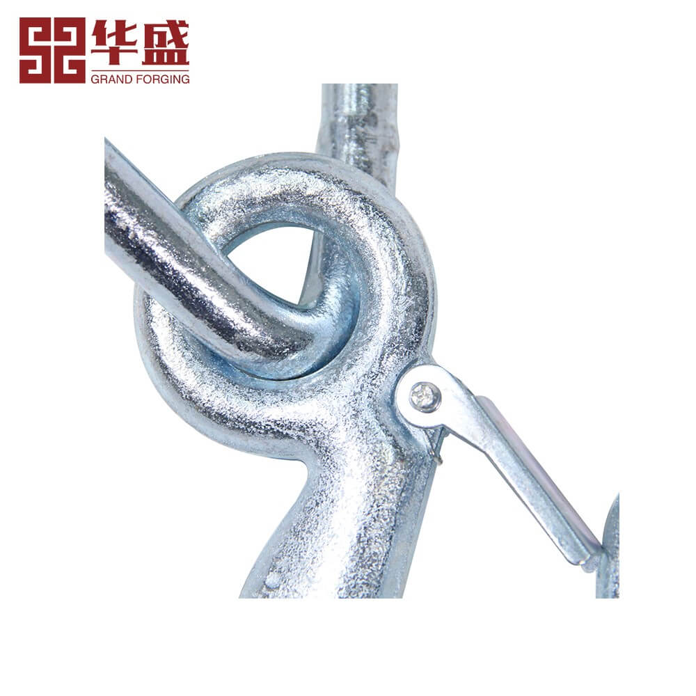 Forged Eye Hook with Welded Triangle Ring Combination Hook